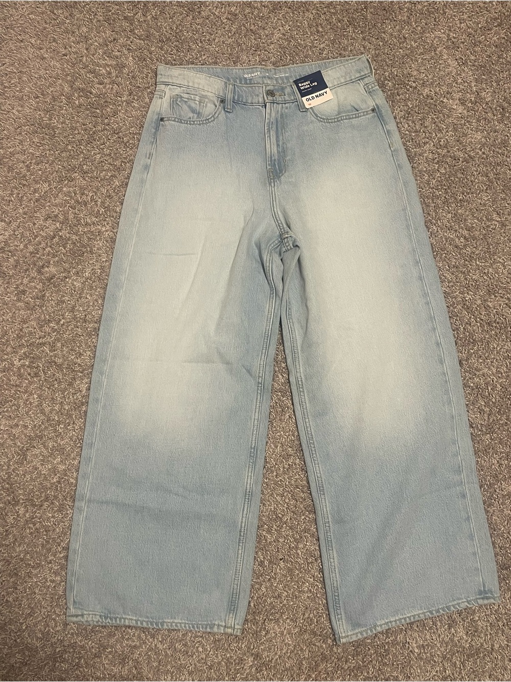 Old Navy | High Rise Baggy Wide Leg Light Wash Jean Size 10 NWT